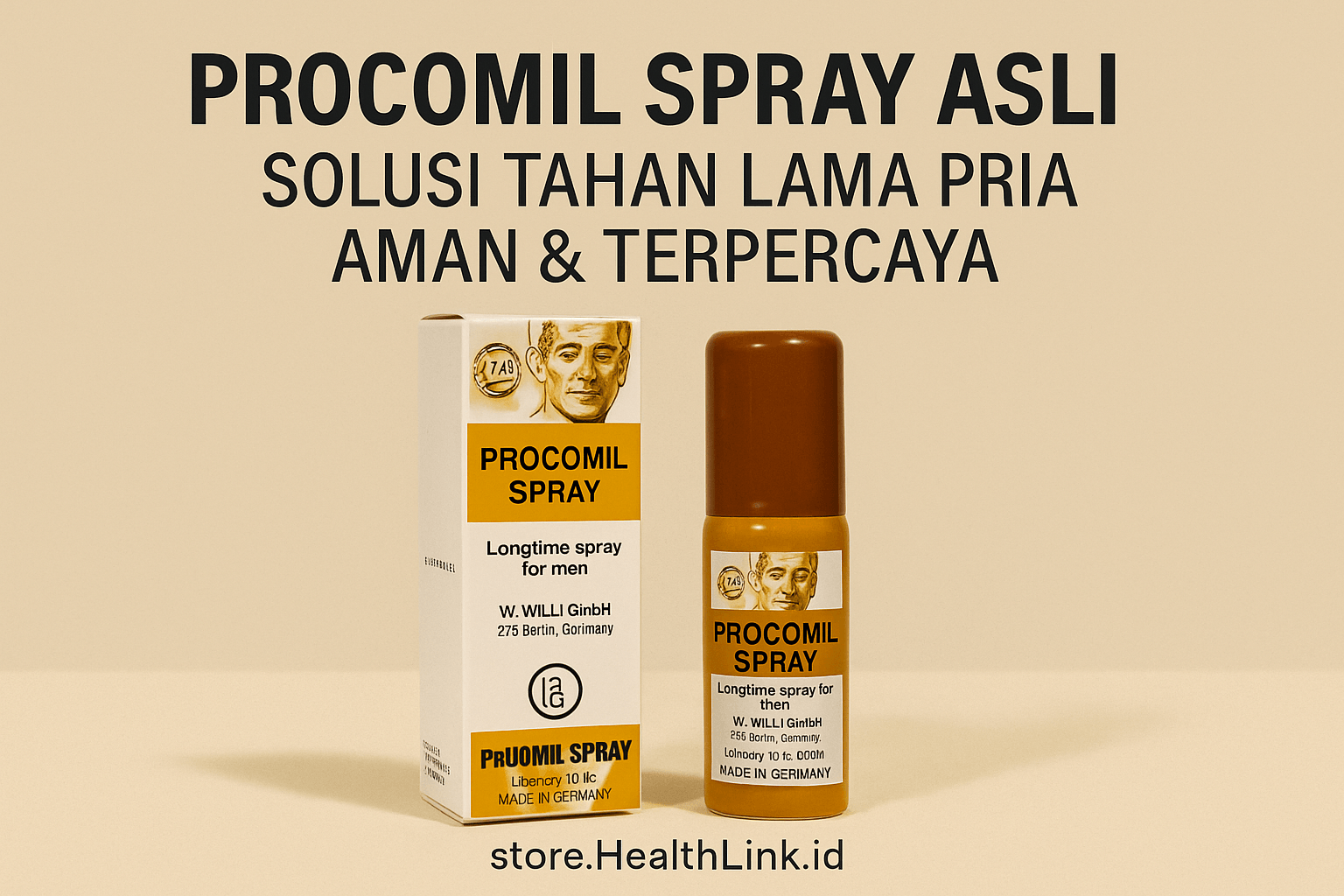 Procomil Spray Asli - Solusi Tahan Lama Pria Aman & Terpercaya