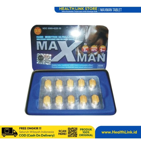 Maxman Tablet - Obat Kuat Pria Tahan Lama, Aman dan Ampuh